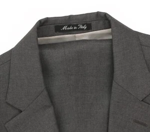 Men's 40 R Dei Giovani REDA 1865 Grey Cashmere & Wool Surgeon Cuffs Italy Suit - Imagen 1 de 13