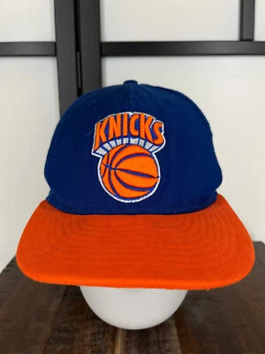 Gorra New York Knicks ajustada adulto talla única naranja azul NBA 59Fifty mezcla de lana Foto 1 de 4