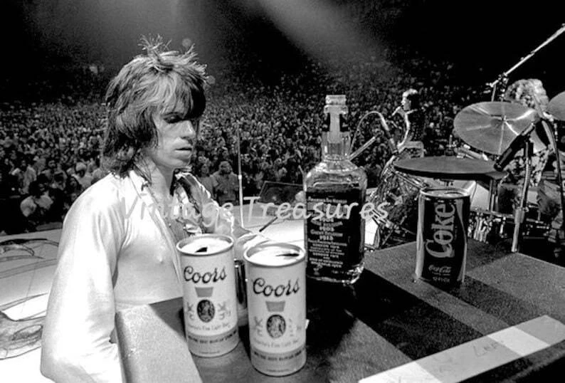 Keith Richards of The Rolling Stones Getting Fueled Up Photo Print Poster - Image 1 of 1