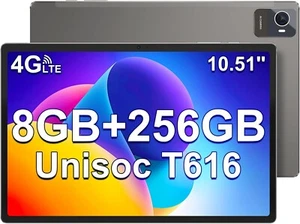 jumper 10.5 inch Cellular Android Tablet, 256GB ROM+8GB RAM(TF 1TB) - Picture 1 of 7