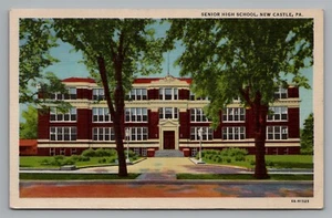 Postal Senior High School New Castle Pennsylvania lino sin publicar - Imagen 1 de 2