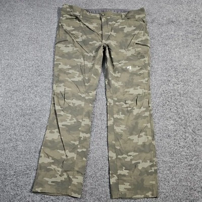 Eddie Bauer First Ascent Pant Men 44x34 Tall Green Camo Hiking Stretch Guide Pro - Image 1 of 4