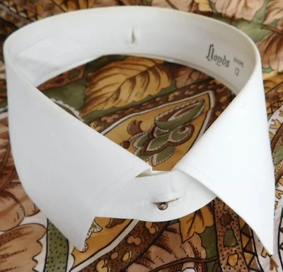 Camisa vintage Lloyds cuello talla 15.5 forma 12 separada almidonada para hombre IMPERFECTA Foto 1 de 3