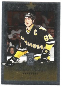 1995-96 DONRUSS ELITE #66 MARIO LEMIEUX Pittsburgh Penguins Hockey Card