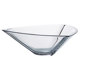 Barski European Quality Glass Lead Free Crystalline - Triangle Bowl -12" - Picture 1 of 1