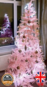 1,8 m/6 Fuß rosa künstlicher Weihnachtsbaum Weihnachtsbaum/3D Weihnachtslichter 1000 Tipps - Bild 1 von 29