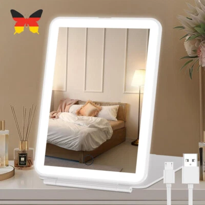MARKENLOS Schminkspiegel mit Beleuchtung LED Dimmbar Schminkspiegel LED Hollywood Spiegel