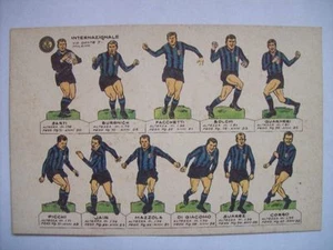 CARTOLINA SQUADRA DI CALCIO BURGNICH FACCHETTI PICCHI JAIR MAZZOLA JAIR (m14-2) - Imagen 1 de 1
