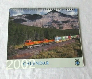 Calendario treno BNSF Burlington Northern Sate Fe 2002 mai usato - Foto 1 di 4
