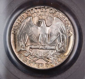1957 Washington Quarter, PCGS MS-65, Type B Reverse LT - Picture 1 of 4