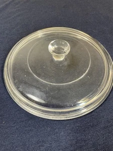 Vintage PYREX Lid P83C Replacement Spare clear glass 7" D 36 knob top - Picture 1 of 5