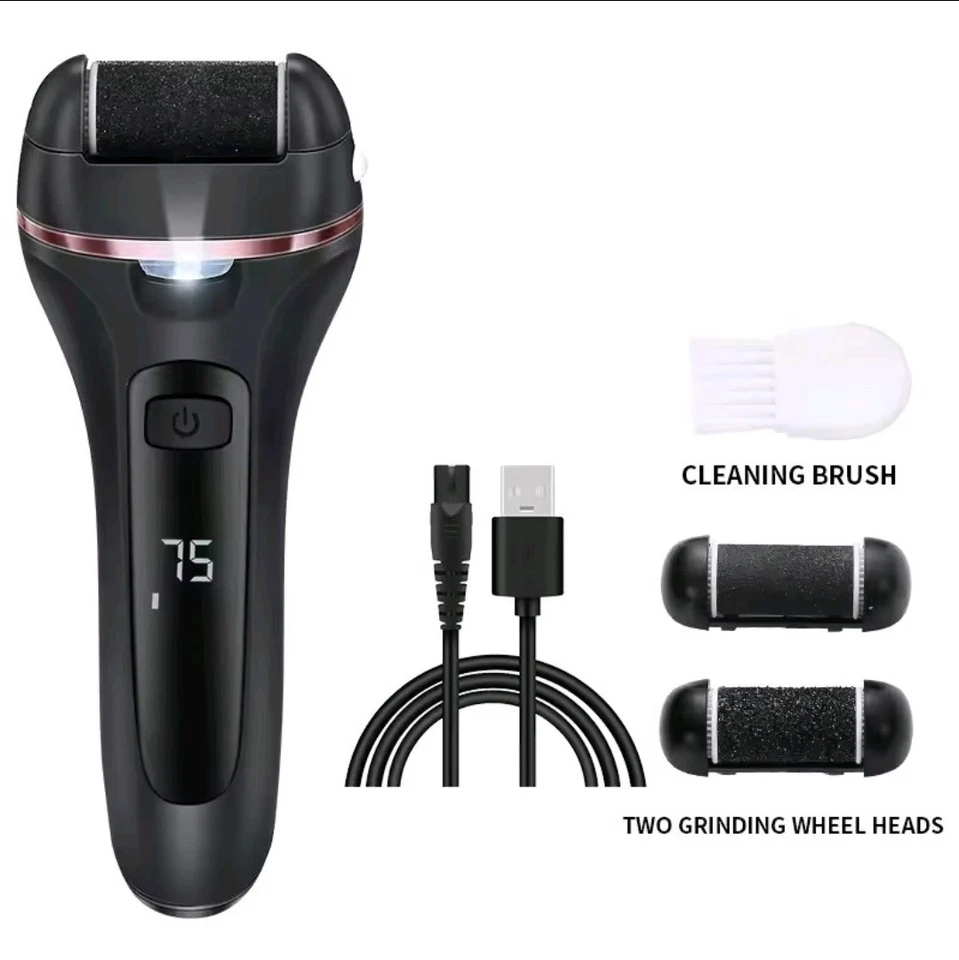 Profi Elektrischer Fußschleifer Feile Hornhautentferner abgestorbene Haut Power Pediküre Werkzeug - Bild 1 von 4