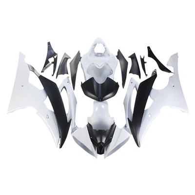 Bodywork Fairings for Yamaha YZF600 R6 2008-2016 Fairing Kit White Matte Black - Imagem 1 de 4