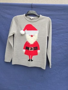 Peacocks  Christmas Fun  Jumper  SIZE Med   Pit 2 Pit 59 cm  Ex CON Adults  - Picture 1 of 6