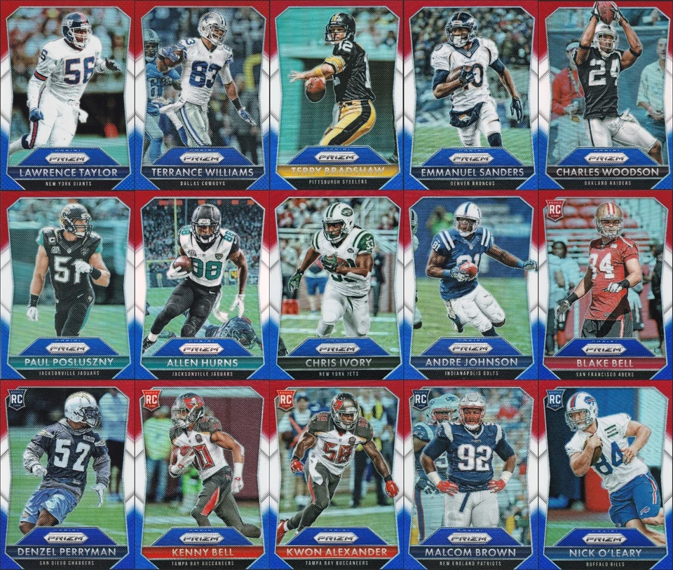 2015 Panini Prizm RED WHITE AND BLUE PRIZMS Pick Your Player(s) See Description - Image 1 of 1