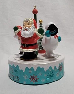 HALLMARK KEEPSAKE ORNAMENT 2023 NOSTALGIC NOEL MAGIC SOUND AND MOTION - Picture 1 of 7
