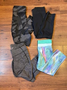 Girl’s Lot of Athletic Leggings Size 10/12 Old Navy Champion Capri & Full Length - Picture 1 of 16