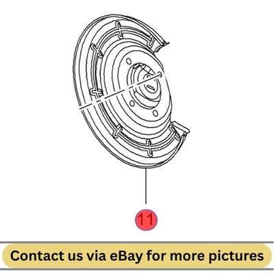 2010 Chevrolet Cruze Rear Brake Dust Shield Right Used OEM 13408178 - Image 1 of 4