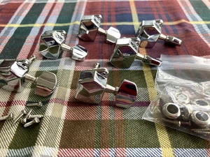 Chrome Vintage Style Tuners for Squier Stratocaster/Telecaster, Jin Ho - Picture 1 of 3