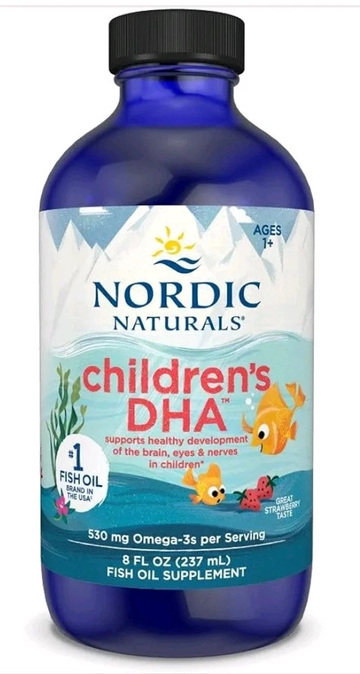 Nordic Naturals Children's DHA Liquid - Orange Flavored Kids Fish Oil, 8 Oz - Image 1 of 4