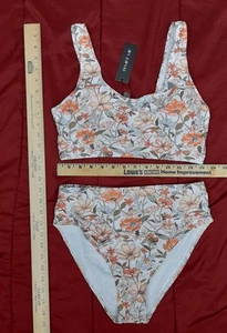 *Nuevo con etiqueta*mediano ~Tempt Me~ 2 piezas bikini corte alto descarado pantalones traje de baño - Imagen 1 de 9