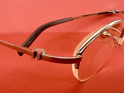 Authentic  Cartier C Decor Sunglasses Eyeglasses Chrome Finish Gemstone R4 - Image 1 of 4