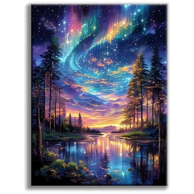 Diamond Painting Erwachsene Sternenhimmel Landscape 5D Diamond Painting Bilder