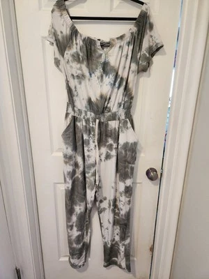 Derek Corazón Azul Tie-dye Fuera del Hombro Mono 2 X Foto 1 de 4