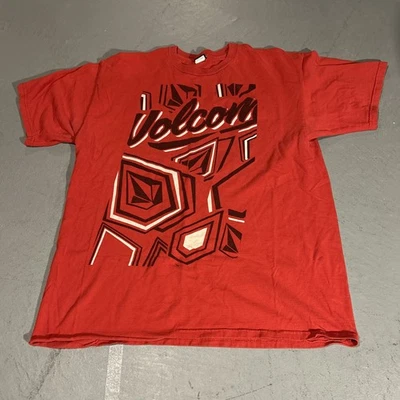 Y2K Volcom Casual Graphic Shirt - Mens Size XL - Red - Image 1 of 3