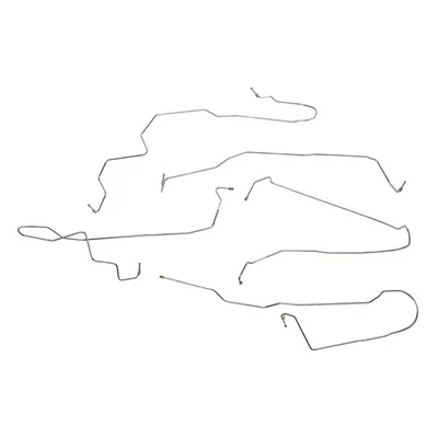 Kit de línea de freno delantero para GMC Yukon 08-14 4x4 sin TC acero inoxidable TKT0802SS-CPP Foto 1 de 2