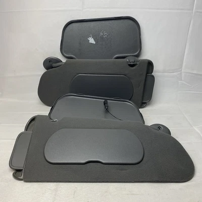 Juego de pares de parasoles Buick Lesabre 2000-2005 conductor pasajero gris iluminado OEM Foto 1 de 4