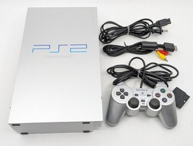 Sony PS2 PlayStation 2 SCPH-39000 Silver NTSC-J Japan Tested w/ Controller
