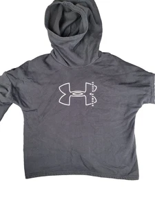 Under Armour Womens Hoodie Large Loose Black White - Picture 1 of 10