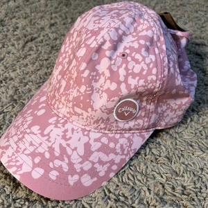 Callaway Damen Golfhut Strapback Pferdeschwanz rosa verstellbar Kopfbedeckung - Bild 1 von 8