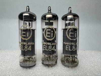 Triplete EI Mullard EL84 6BQ5 Yugoslavia. Todas las pruebas muy fuertes Foto 1 de 4