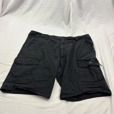 Pantalones Cortos de Carga Wrangler Para Hombre Talla 32 Negros Cremallera Mosca Múltiples Bolsillos Cintura Elastizada Foto 1 de 4