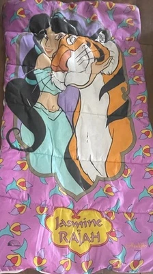 Saco de dormir vintage Disney filme Aladdin - Princesa Jasmim e Rajah 1992 - Imagem 1 de 3