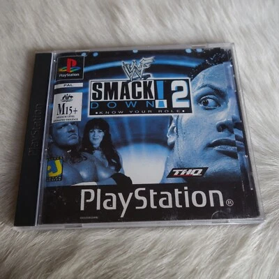 WF SMACK DOWN 2 PS1 Vtg WWF Wrestling Vtg WWF Fighting Game Vtg Playstation 1 - Image 1 of 4