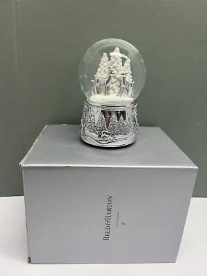 Nuevo Reed Barton Regalos de Temporada Polo Norte Encuadernado Musical Globo de Nieve Ciervos #5 Foto 1 de 4