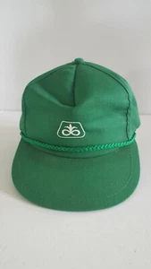 Vintage grüner Pionier Samen Hut mit grünem Riemen - Bild 1 von 2
