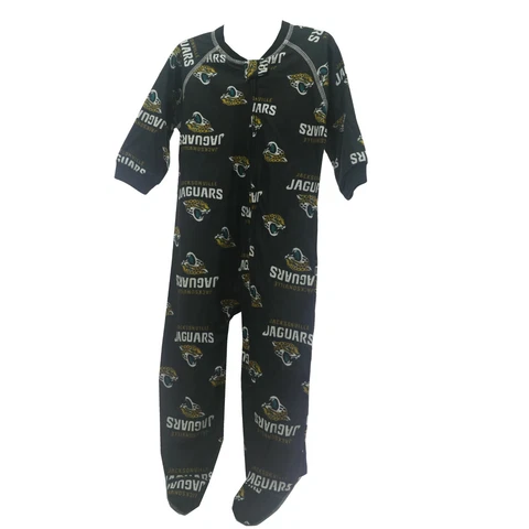Jacksonville Jaguars Official NFL Baby Infant Size Pajama Sleeper Bodysuit New Cover