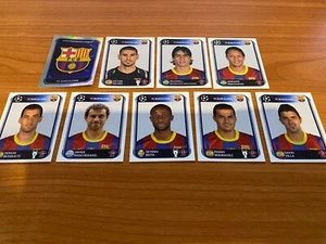2010-11 UEFA Champions League Stickers Lot of 9 Barcelona Stickers - Picture 1 of 1