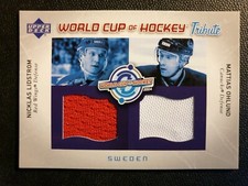 2004-05 Upper Deck World Cup Tribute WC-NL/MO Lidstrom/Ohlund (2CLR)