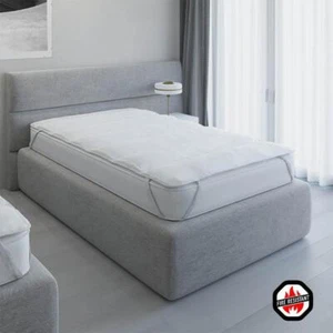 Topper Coprimaterasso Trapuntato Ignifugo Hotellerie - Varie Dimensioni - Foto 1 di 4