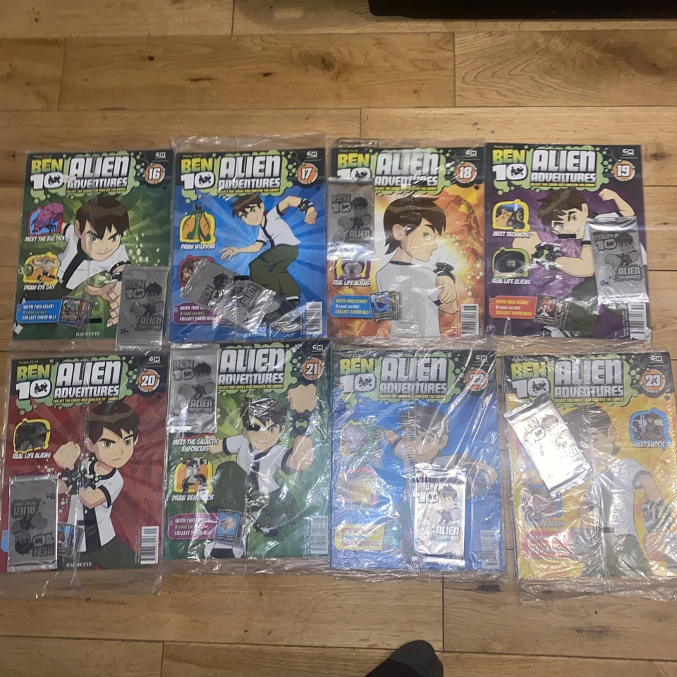 Ben 10 Alien Adventures with Cards new sealed X8 16-24 rare collectors cards new - Image 1 of 4