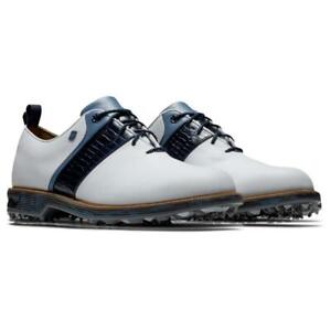 FootJoy X Todd Snyder Premier Packard Golf Shoes White Leather Croc Men's 9.5