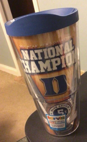 Duke Blue Devils 2015 National Champions 24oz Tervis Tumbler NCAA Road Ends Here Cover