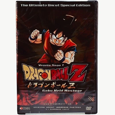 Dragon Ball Z- Vegeta Saga 1 - Goku Held Hostage (DVD,2005, Ultimate Uncut Edit - Imagem 1 de 4