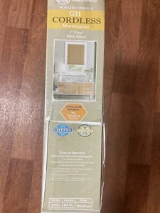 Achim Home GII Morningstar 1" Vinyl Mini Cordless Blinds 29x64 NEW IN BOX - Picture 1 of 2