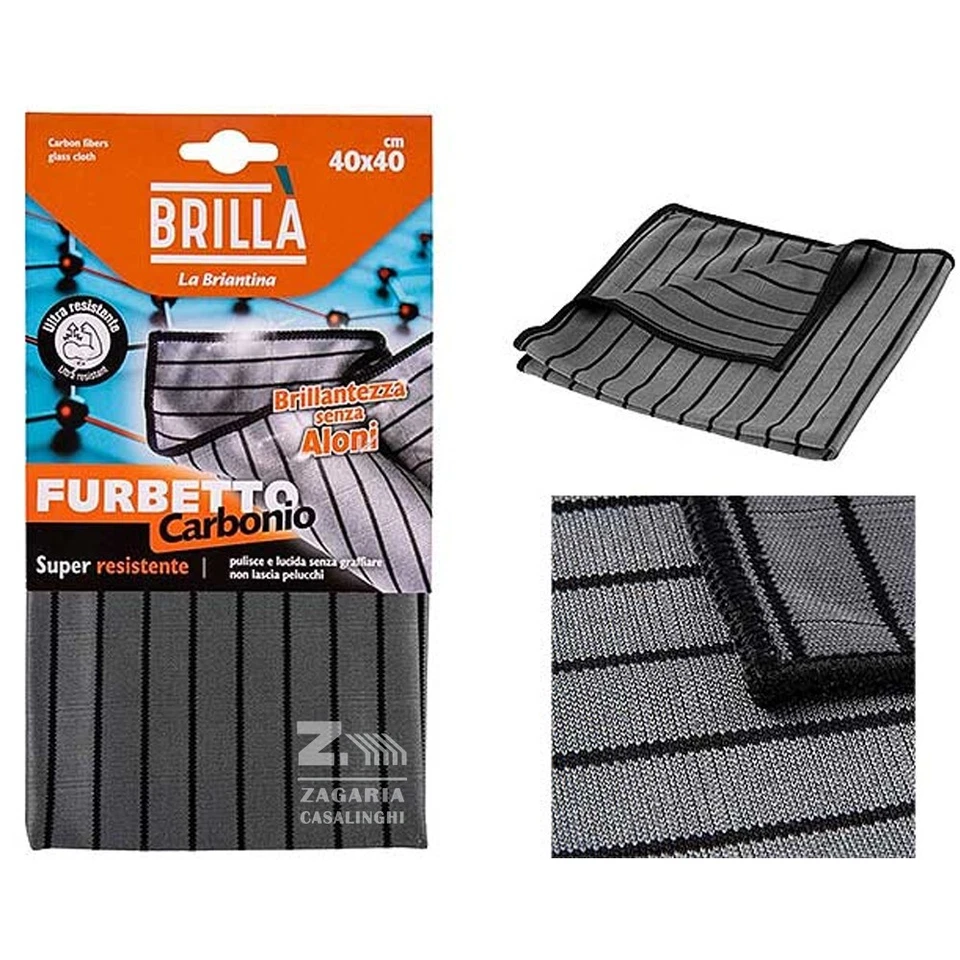 LA BRIANTINA PANNO FURBETTO CARBONIO 40X40cm